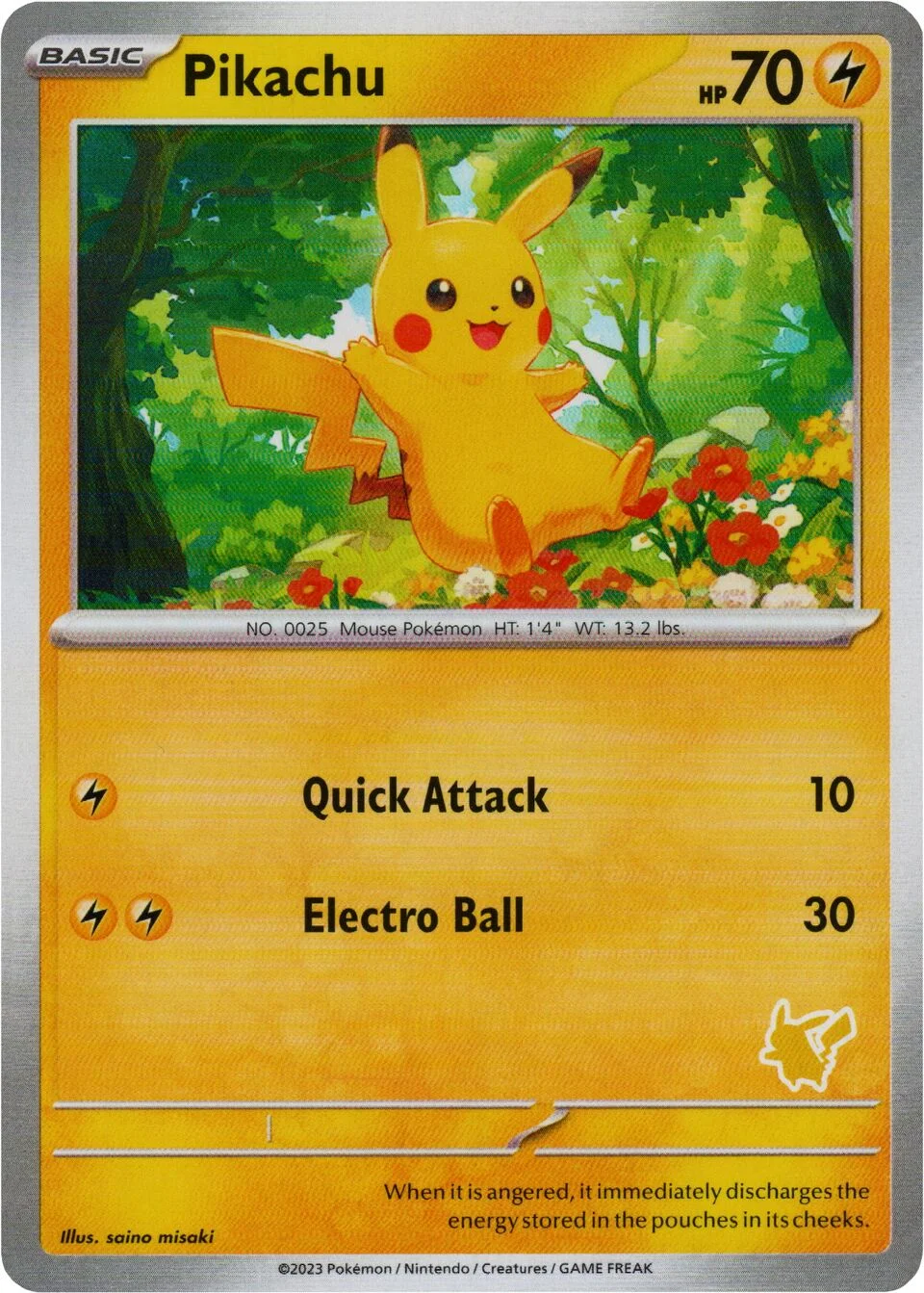 Pikachu 「FBP No. 003」「EN」